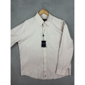 Oliver Harris Shirt Mens XL Multicolor Check Long Sleeve Button Front Cotton New